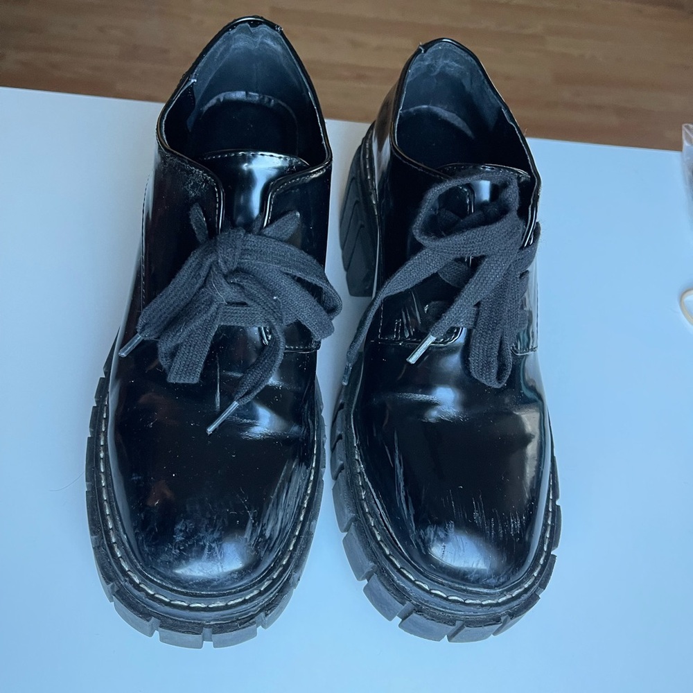 MADDEN GIRL black oxford platform shoes